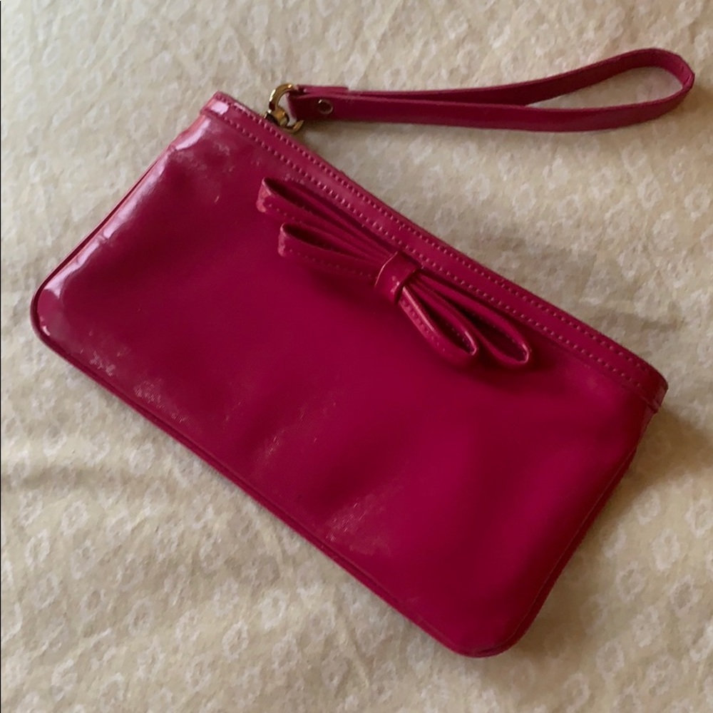 Kate Spade Patent Leather Zipper Wristlet